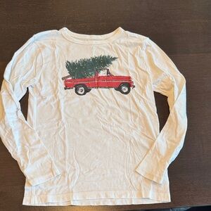Crewcuts Long Sleeve Shirt with Red Truck and Green Tree